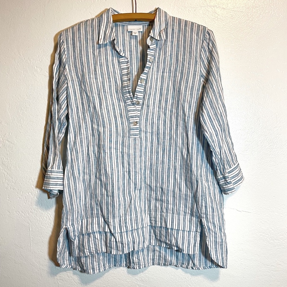 J Jill Love Linen Blouse Women’s XS